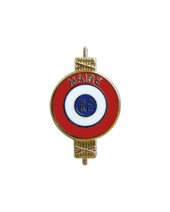 Insigne de boutonnière Maire (couronne dorée)