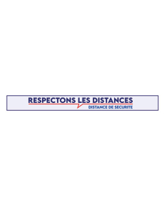 Lot 5 Bandes distanciation"Respectons les distances"