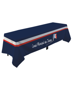 Nappe conseil municipal des jeunes - 140 x 240 cm