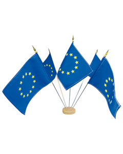 Lot de 10 drapeaux de table Europe