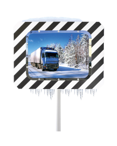 Miroir routier conforme - Anti givre - Diamètre 600 mm