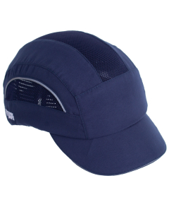 Casquette anti-heurt STYLCAP - Microfibre bleue - Taille 52 à 65 cm