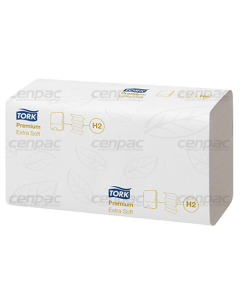 Essuie-mains Tork Xpress Premium H2 - 21 x 32 cm - 2 plis