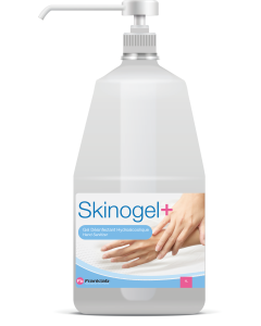 Gel hydroalcoolique Skinogel+ - Flacon pompe 1L