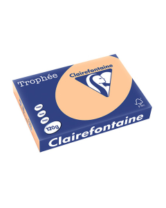 Papier Clairalfa Trophée couleur vive 120g A4 250 feuilles abricot Clairefontaine