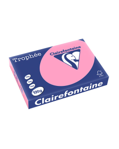 Papier Clairalfa Trophée couleur vive 120g A4 250 feuilles églantine Clairefontaine