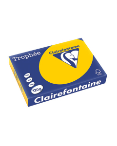 Papier Clairalfa Trophée couleur intense 120g A4 250 feuilles jaune tournesol Clairefontaine
