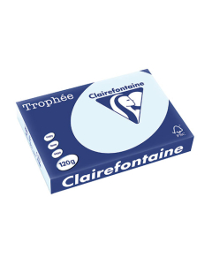 Papier Clairalfa Trophée coloris pastel 120g A4 250 feuilles bleu Clairefontaine