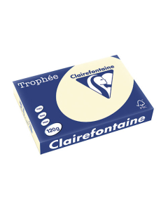 Papier Clairalfa Trophée couleur vive 120g A4 250 feuilles ivoire Clairefontaine