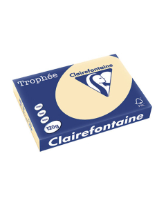 Papier Clairalfa Trophée couleur vive 120g A4 250 feuilles chamois Clairefontaine