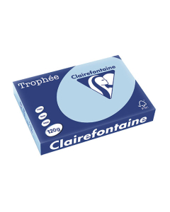 Papier Clairalfa Trophée couleur vive 120g A4 250 feuilles bleu vif Clairefontaine