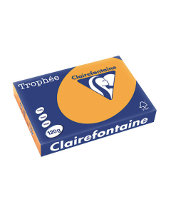 Papier Clairalfa Trophée couleur vive 120g A4 250 feuilles clémentine Clairefontaine