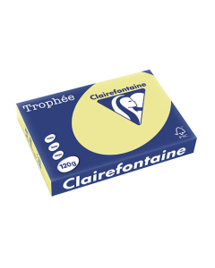 Papier Clairalfa Trophée couleur vive 120g A4 250 feuilles jonquille Clairefontaine
