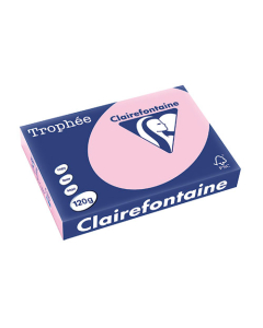 Papier Clairalfa Trophée coloris pastel 120g A4 250 feuilles rose Clairefontaine