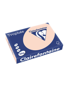 Papier Clairalfa Trophée coloris pastel 120g A4 250 feuilles saumon Clairefontaine