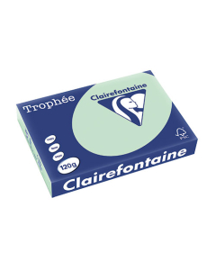 Papier Clairalfa Trophée coloris pastel 120g A4 250 feuilles vert Clairefontaine