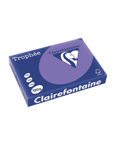 Papier Clairalfa Trophée couleur intense 120g A4 250 feuilles violine Clairefontaine