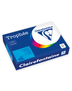 Papier Clairefontaine Trophée Intense - Coloris bleu turquoise (250 feuilles A4 de 120g/m² )