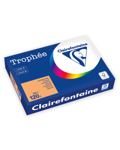 Papier Clairefontaine Trophée Vif - Coloris Clémentine (250 feuilles A4 de 120g/m² )