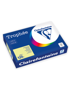 Papier Clairefontaine Trophée Vif - Coloris Jonquille (250 feuilles A4 de 120g/m² )