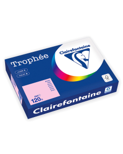 Papier Clairefontaine Trophée Pastel - Coloris Rose (250 feuilles A4 de 120g/m² )