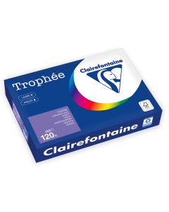 Papier Clairefontaine Trophée Intense - Coloris Violine (250 feuilles A4 de 120g/m² )