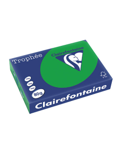 Papier Clairalfa Trophée couleur intense 80g A4 500 feuilles vert billard Clairefontaine
