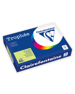 Papier Clairefontaine Trophée Vif - Coloris Vert nature (500 feuilles A4 de 80g/m² )