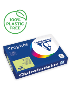 Papier Clairefontaine Trophée Vif - Coloris vert nature (250 feuilles A3 de 160g/m² )