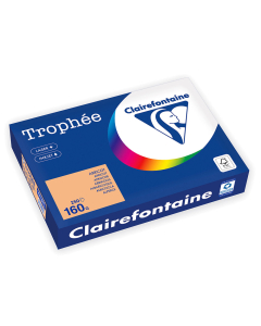 Papier Clairefontaine Trophée Vif - Coloris abricot (250 feuilles A4 de 160g/m² )