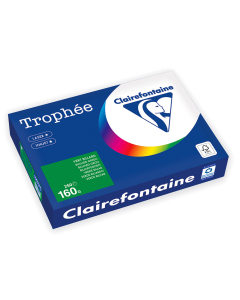 Papier Clairefontaine Trophée Intense - Coloris vert billard (250 feuilles A4 de 160g/m² )