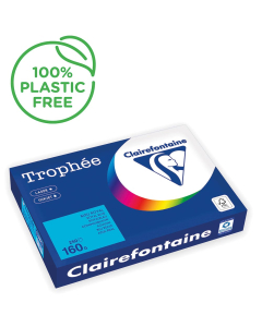 Papier Clairefontaine Trophée intense - Coloris bleu royal (250 feuilles A3 de 160g/m² )