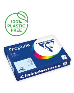 Papier Clairefontaine Trophée pastel - Coloris bleu (250 feuilles A3 de 120g/m² )