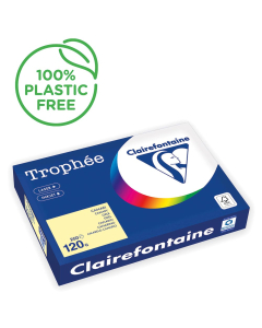 Papier Clairefontaine Trophée pastel - Coloris canari (250 feuilles A3 de 120g/m² )