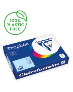 Papier Clairefontaine Trophée intense - Coloris bleu vif (250 feuilles A3 de 120g/m² )