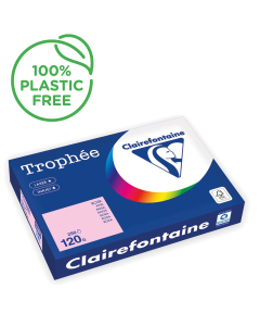 Papier Clairefontaine Trophée intense - Coloris rose (250 feuilles A3 de 120g/m² )