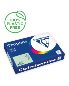 Papier Clairefontaine Trophée pastel - Coloris vert (250 feuilles A3 de 120g/m² )