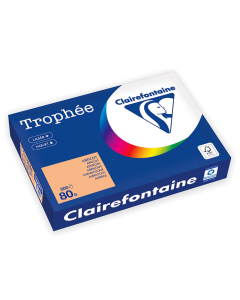 Papier Clairefontaine Trophée Vif - Coloris abricot (500 feuilles A4 de 80g/m² )