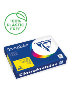 Papier Clairefontaine Trophée intense - Coloris jaune tournesol (500 feuilles A3 de 80g/m² )