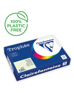 Papier Clairefontaine Trophée vif - Coloris vert pâle (250 feuilles A3 de 120g/m² )