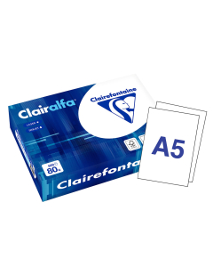 Papier reprographique qualité extra Clairalfa 80g A5 blanc 500 feuilles