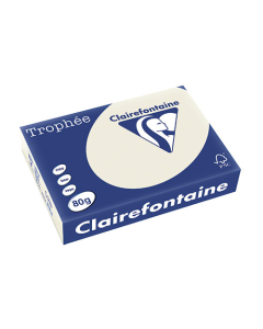 Papier Clairalfa Trophée couleur vive 80g A4 500 feuilles gris perle Clairefontaine