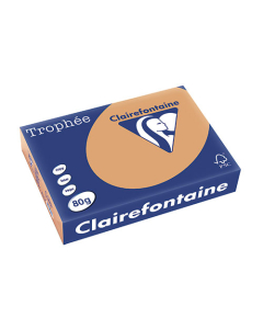Papier Clairalfa Trophée couleur vive 80g A4 500 feuilles caramel Clairefontaine