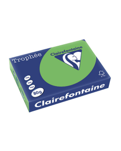Papier Clairalfa Trophée couleur intense 80g A4 500 feuilles vert menthe Clairefontaine