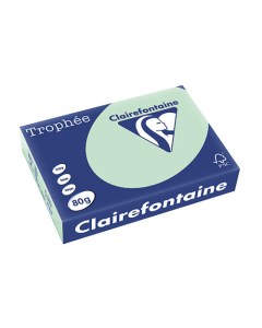 Papier Clairalfa Trophée coloris pastel 80g A4 500 feuilles vert Clairefontaine