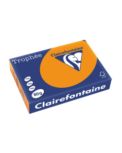 Papier Clairalfa Trophée couleur intense 80g A4 500 feuilles orange vif Clairefontaine