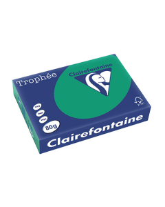Papier Clairalfa Trophée couleur intense 80g A4 500 feuilles vert sapin Clairefontaine