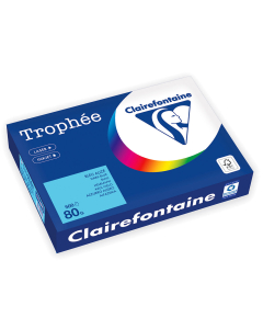 Papier Clairefontaine Trophée Vif - Coloris bleu alizé (500 feuilles A4 de 80g/m² )