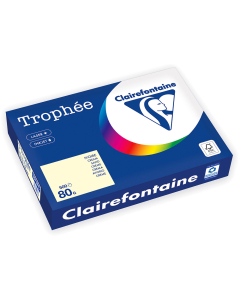 Papier Clairefontaine Trophée Vif - Coloris ivoire (500 feuilles A4 de 80g/m² )