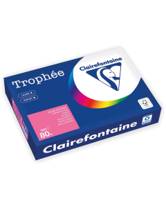 Papier Clairefontaine Trophée Intense - Coloris fushia (500 feuilles A4 de 80g/m² )